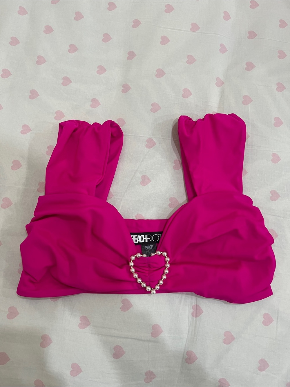 Beach Riot Heart Bikini Top - Picture 2 of 4